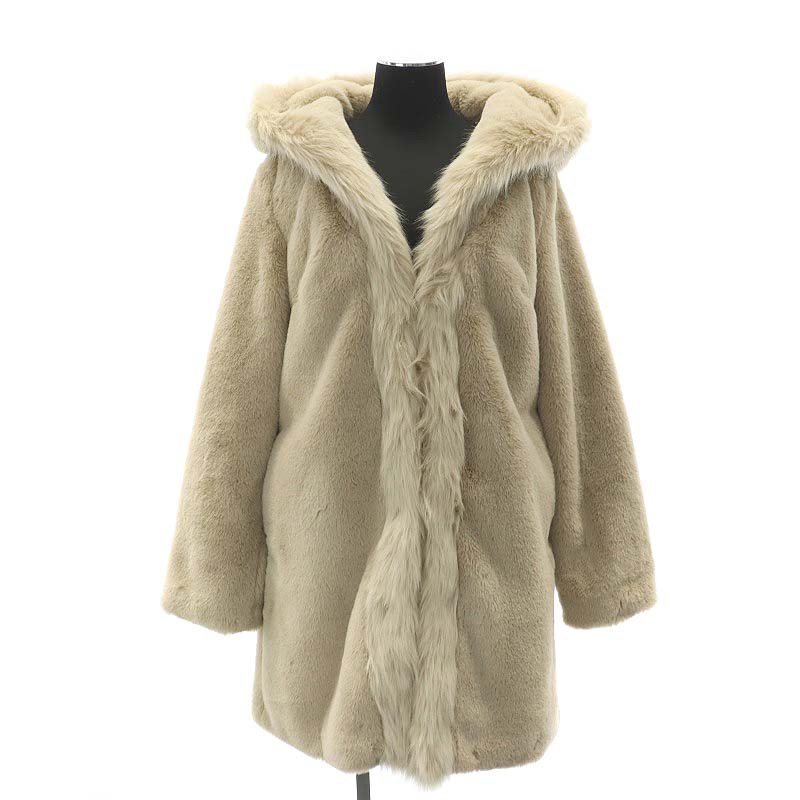 レディ Rady フェイクファー フードコート アウター ミドル丈 M  