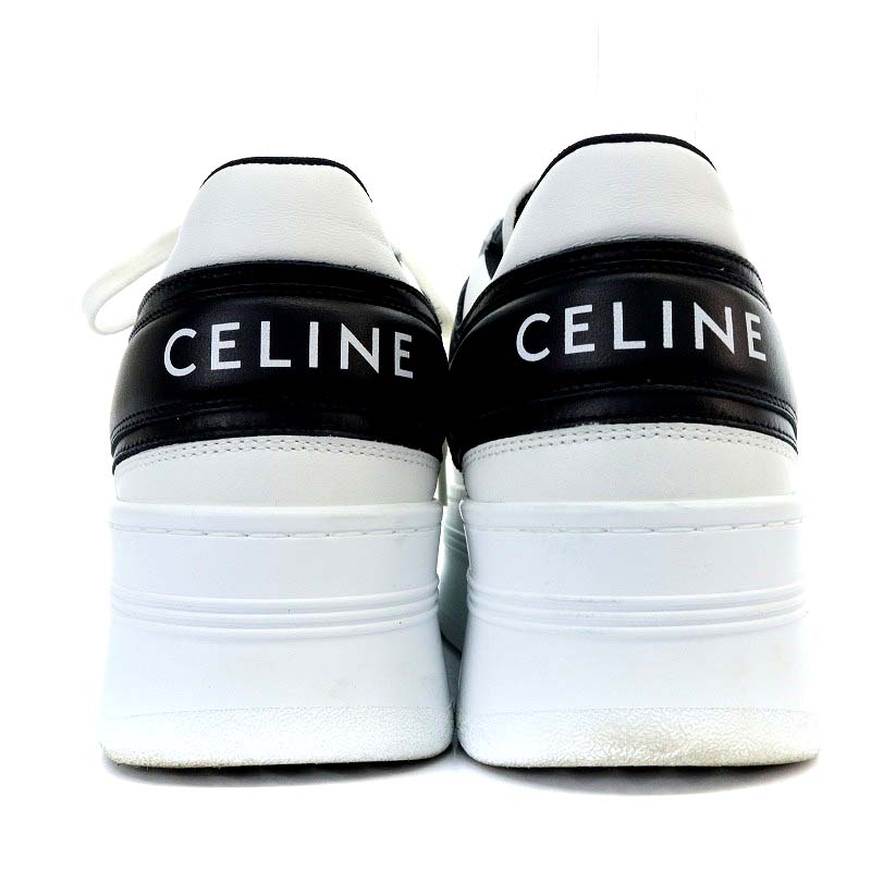 CELINE プラットフォームスニーカー ホワイト　ブラック　セリーヌ CELINE プラットフォームスニーカー ホワイト/ブラック