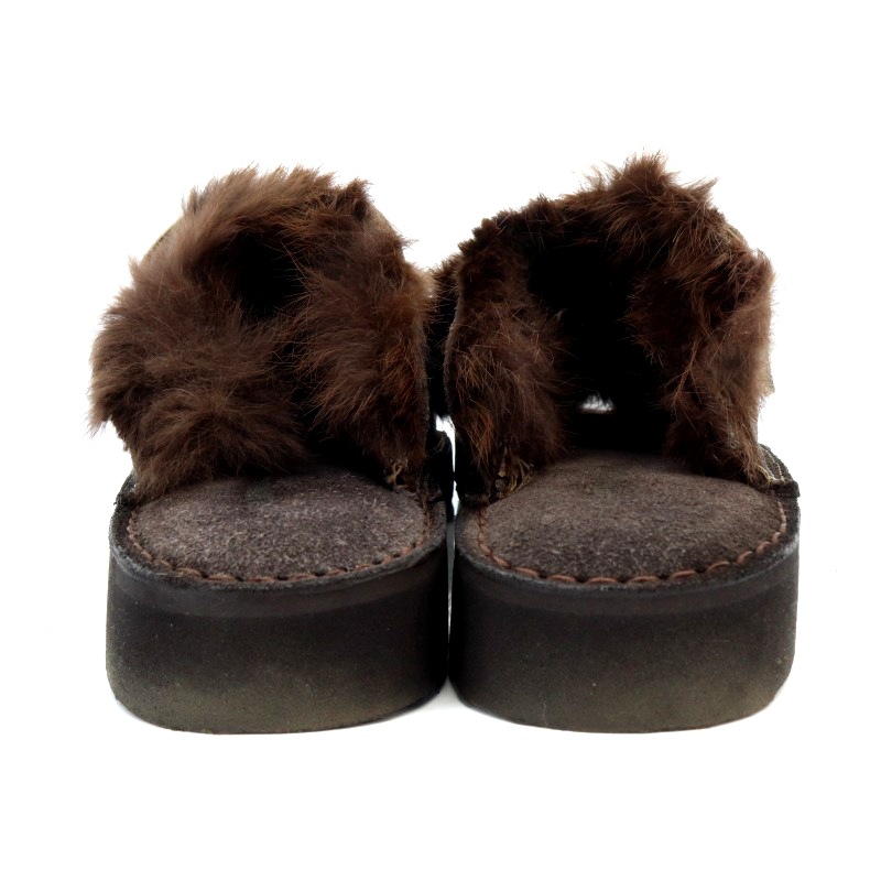 カミナンド caminando LAppartement別注 FUR SANDAL ファーサンダル