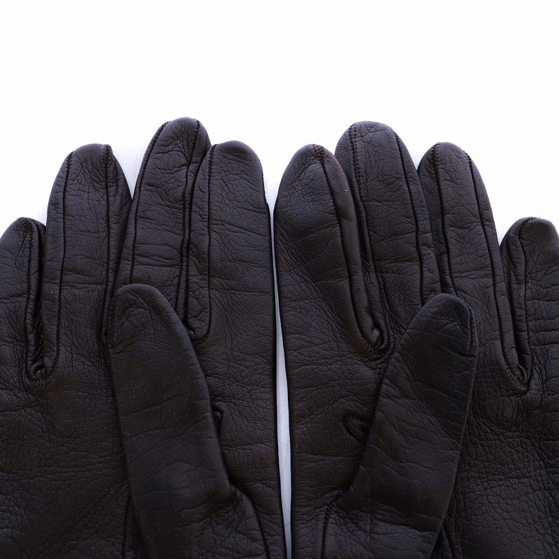 Sermoneta ブラックレザー手袋 Sermoneta ブラックレザー手袋