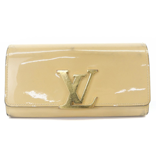 ルイヴィトン LOUIS VUITTON ヴェルニ ポルトフォイユ ルイーズ 長財布 