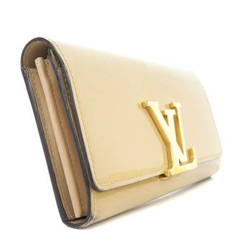 ルイヴィトン LOUIS VUITTON ヴェルニ ポルトフォイユ ルイーズ 長財布 