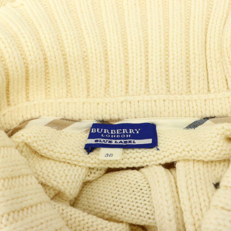 BURBERRY アイボリー ニットカーディガン 38 BURBERRY アイボリー ニットカーディガン 38（Newest Products