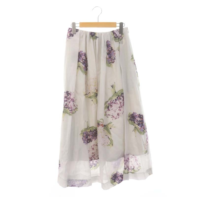 マルティニーク martinique フラワープリントスカート フレア ロング 2  