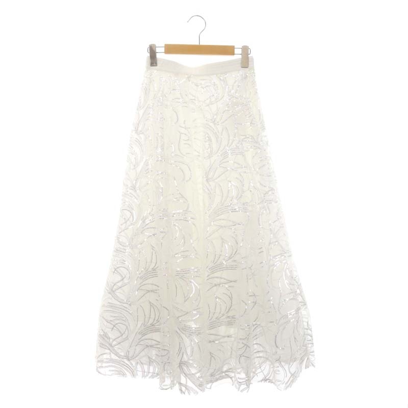 未使用品 スナイデル snidel 23AW スパンコール刺繍スカート ロング  