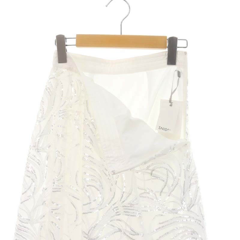 未使用品 スナイデル snidel 23AW スパンコール刺繍スカート ロング  