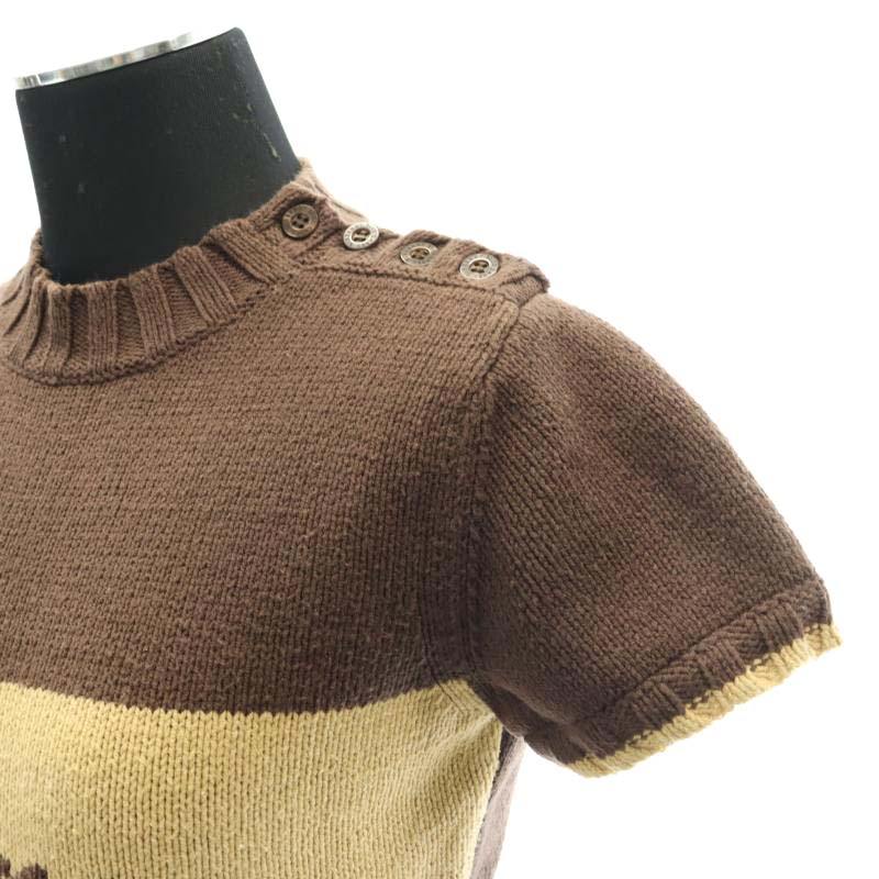 BURBERRYブルーレーベル 2点セット ニットセーター&スカート バーバリーブルーレーベル BURBERRY BLUE LABEL 肩ボタン ニット