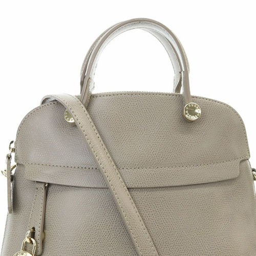 フルラ　パイパーLサイズ　グレージュ □極美品□FURLA フルラ パイパーショルダーバッグL グレージュ 【公式