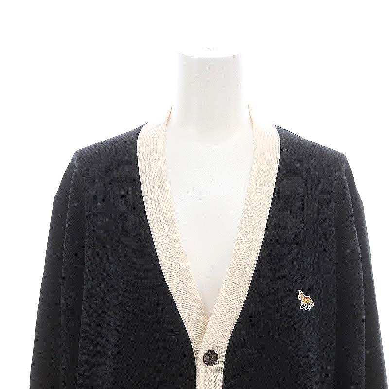 メゾンキツネ MAISON KITSUNE 23AW フォックスパッチ バイカラー  