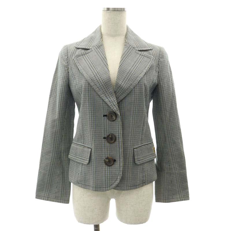 Burberry チェックテーラードジャケット バーバリー レディース