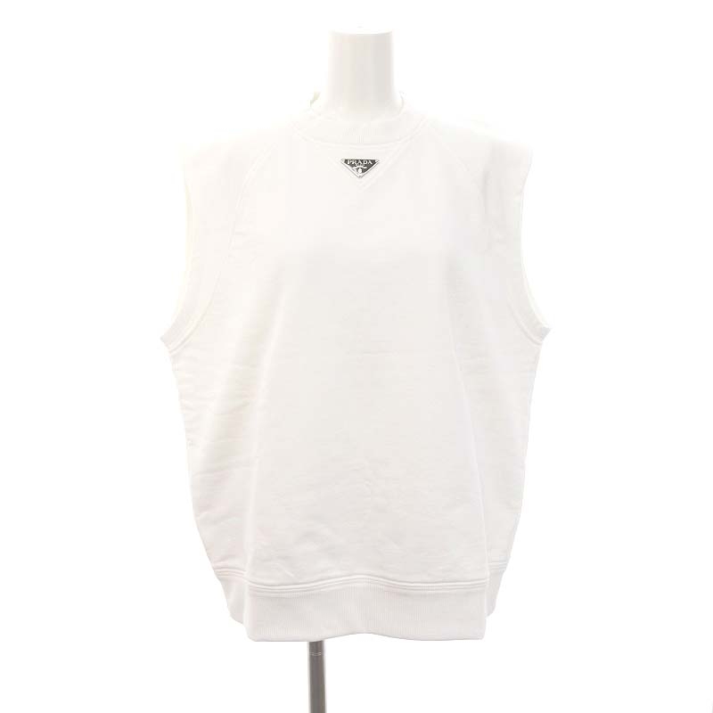 プラダ PRADA 23SS トライアングルプレート スウェットノースリーブ 