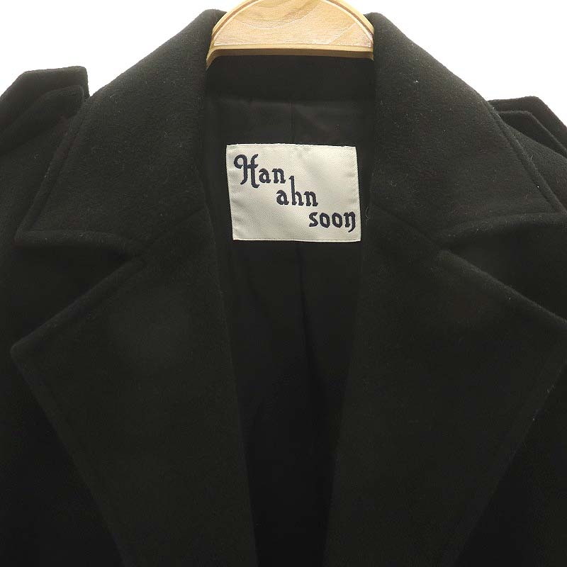 ハンアンスン Han ahn soon ウールカシミヤ ロングコート アウター 