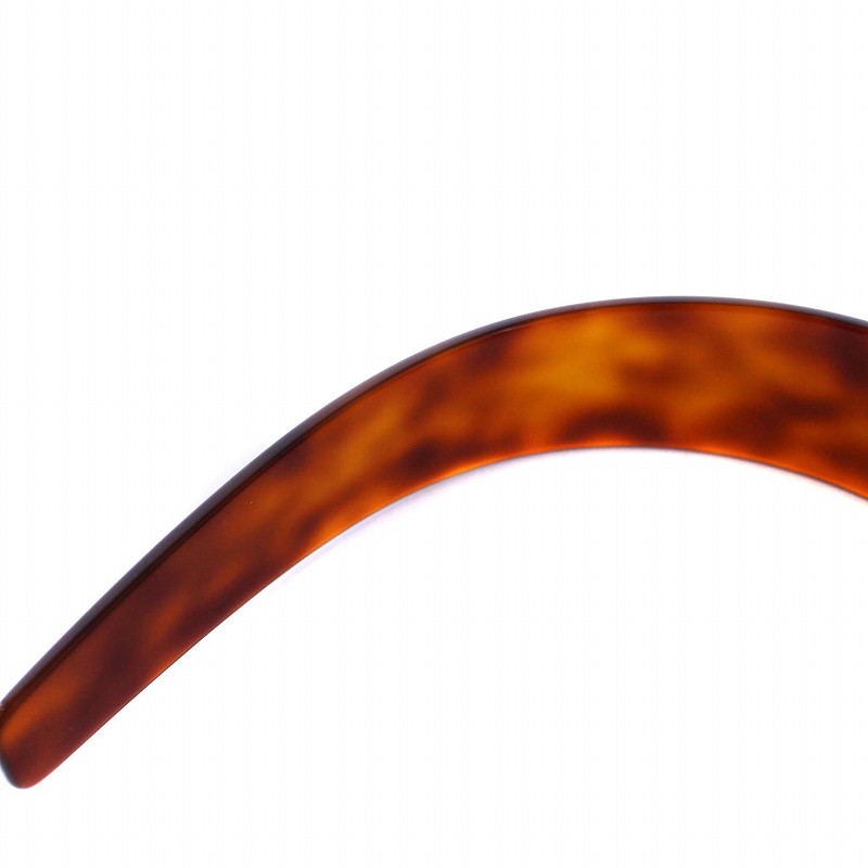 セリーヌ CELINE Headband ヘッドバンド カチューシャ ロゴ 茶
