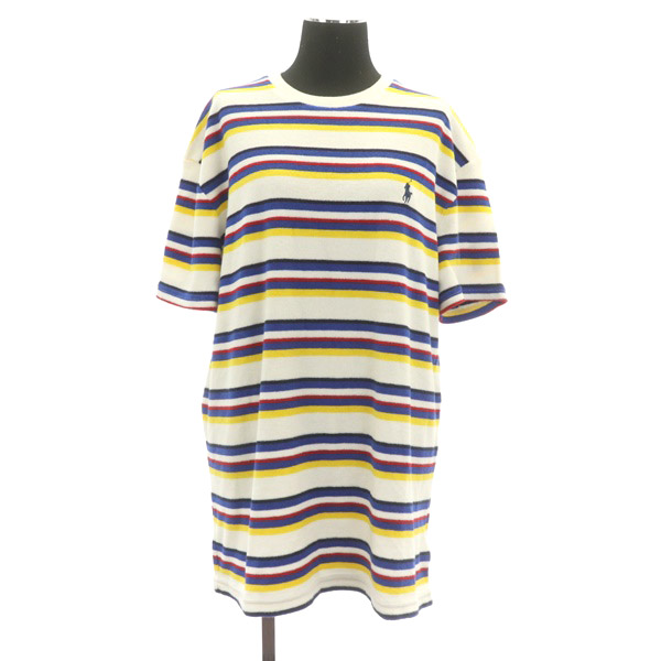 LAUREN RALPH LAUREN ボーダー Tシャツ マルチカラー セール】【RALPH LAUREN】マルチボーダーTシャツ（Tシャツ