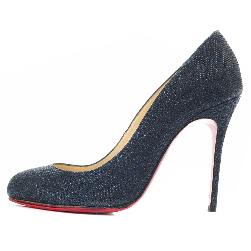 クリスチャンルブタン Christian louboutin ラメ ラウンドトゥ