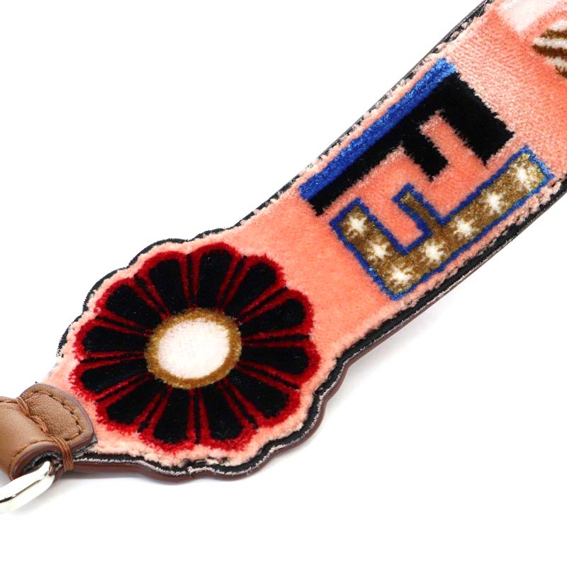 フェンディ FENDI ミニ ストラップユー ベルベット ズッカ柄  
