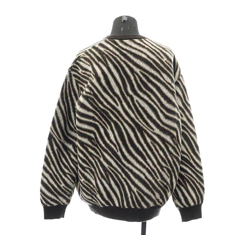 ドゥロワー★ウールカシミアゼブラ柄ニット ドゥロワー☆ウールカシミアゼブラ柄ニット