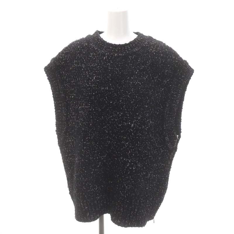 CLANE/クラネ】SIDE ZIP TWEED KNIT VEST CLANE クラネ / SIDE ZIP