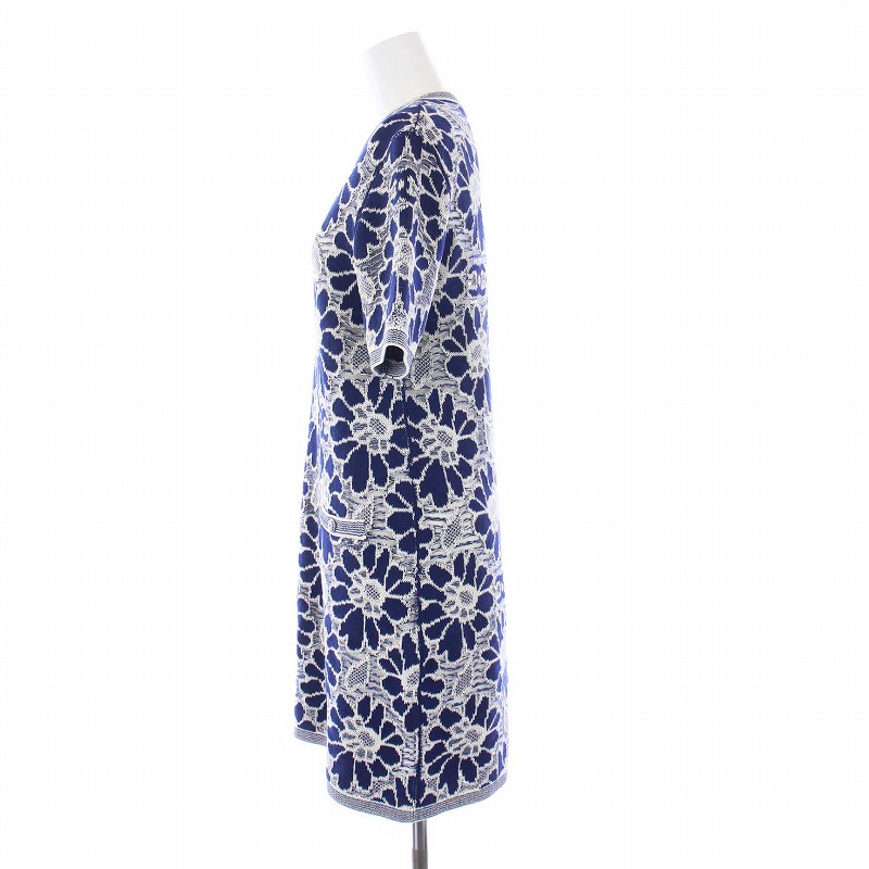シャネル CHANEL 20P CC FLOWER KNIT DRESS フラワー ココマーク