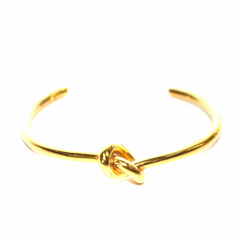 セリーヌ CELINE knot ノット バングル S ブレスレット イエロー 