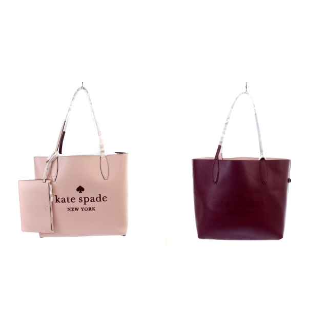 未使用品 ケイトスペード KATE SPADE グリッター ロゴ トートバッグ 