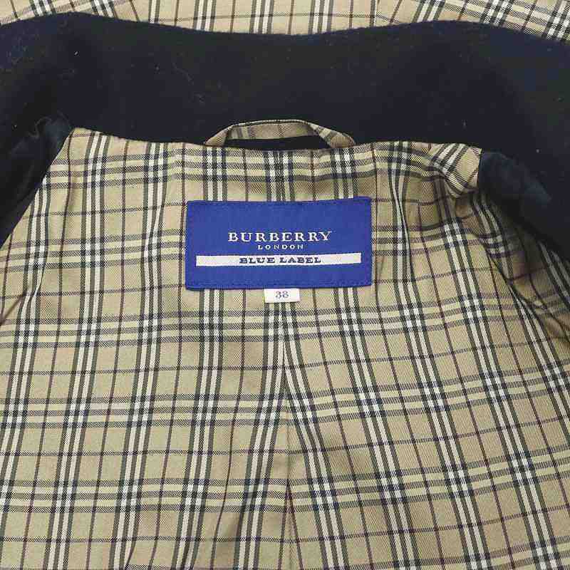 バーバリーブルーレーベル BURBERRY BLUE LABEL チェック ダブル