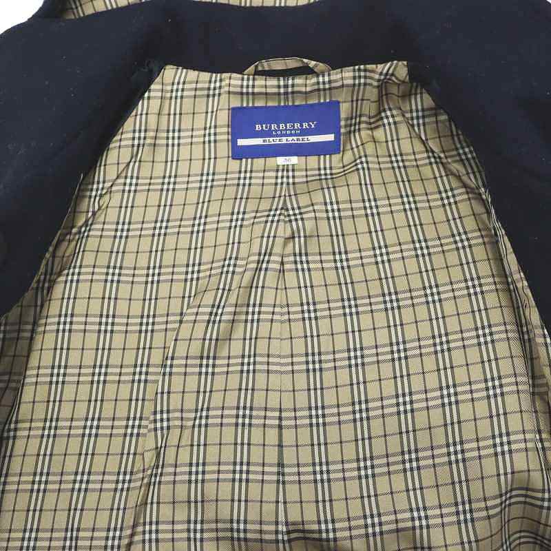 バーバリーブルーレーベル BURBERRY BLUE LABEL チェック ダブル