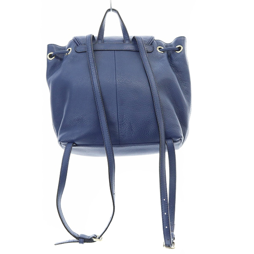ケイトスペード KATE SPADE レザー リュックサック ロゴ 青 ブルー 