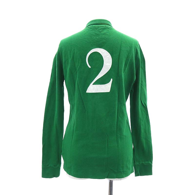 ラルフローレン RALPH LAUREN 長袖 ポロシャツ ビッグポニー L 緑