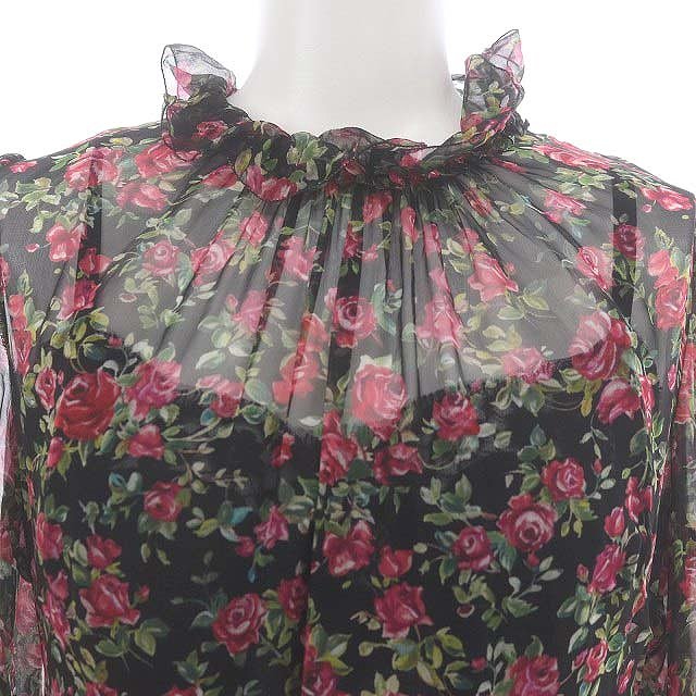 ドルチェ&ガッバーナ ドルガバ DOLCE&GABBANA 花柄 シフォン 