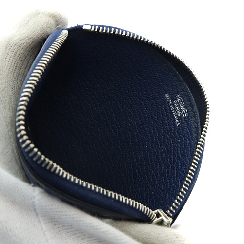 HERMES ネイビー コインケース 衝撃価格】HERMES エルメス コイン