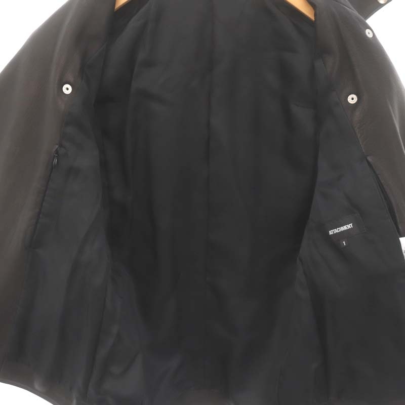 アタッチメント ATTACHMENT ラムレザーダブルライダースジャケット
