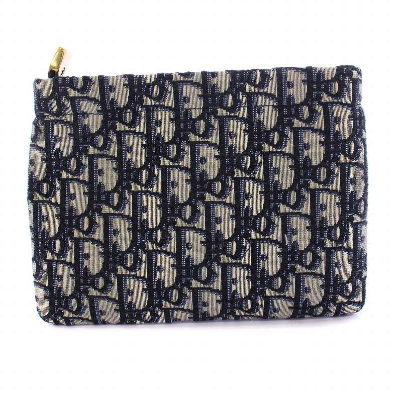 クリスチャンディオール Christian Dior トロッター ジャガードポーチ 