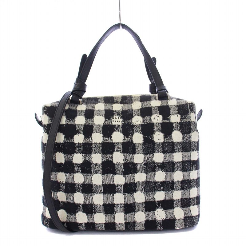 CÉLINE セリーヌソフトキューブ2way バックフィービーブラック