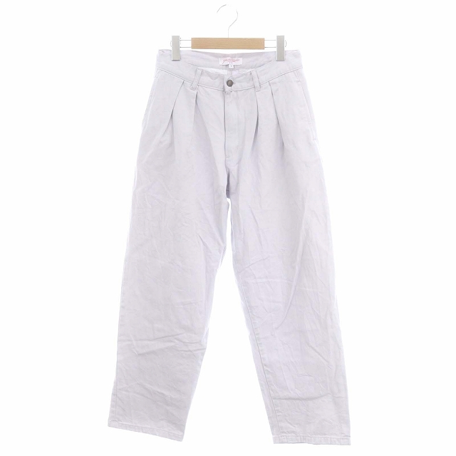 ヤードセール YARDSALE バックポケットロゴ刺繍タックパンツ ワイド  