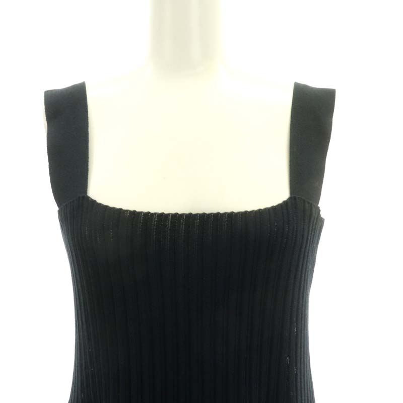 アニオナ AGNONA ニット カットソー ノースリーブ プリーツ シルク混 