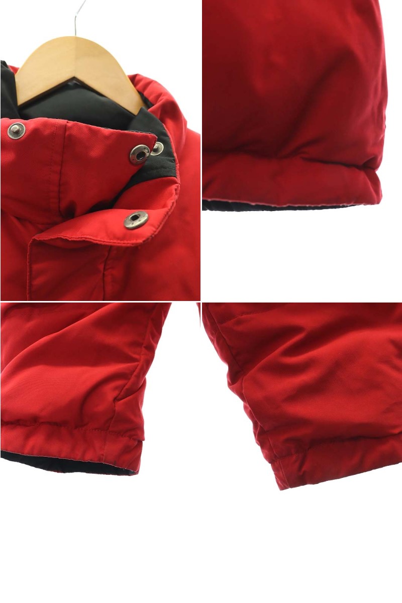 Ralph Lauren赤刺繍リバーシブルダウンジャケット ポロ バイ ラルフローレン Polo by Ralph Lauren ロゴ刺繍