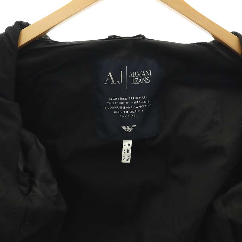 Armani Jeans レザージャケット EU46 USA XS ブラック Armani Jeans レザージャケット EU46 USA XS ブラック