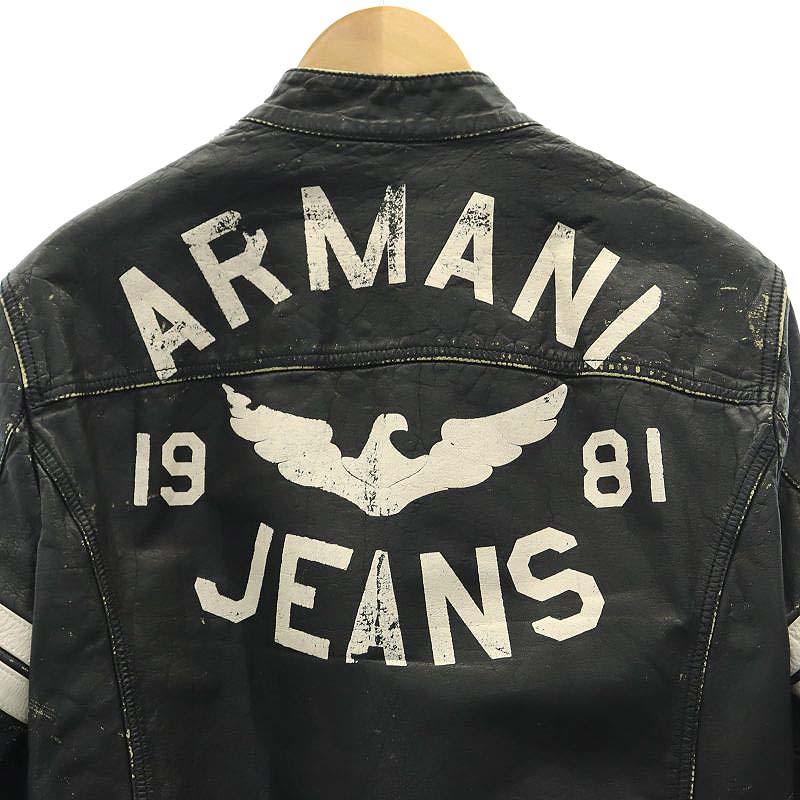 アルマーニ ジーンズ ARMANI JEANS ロゴペイント 加工 バッファロー 