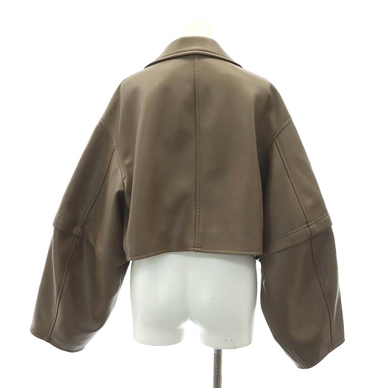 Ameri Vintage 2WAYフェイクレザージャケット Ameri（アメリ）の「2WAY SYNTHETIC LEATHER SHORT JACKET