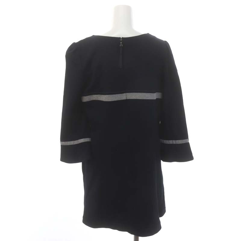 トゥービーシック TO BE CHIC ビスコースポンチチュニック 七分袖 42 