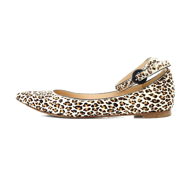 ジャンヴィトロッシ Gianvito Rossi フラットシューズ パンプス ハラコ 