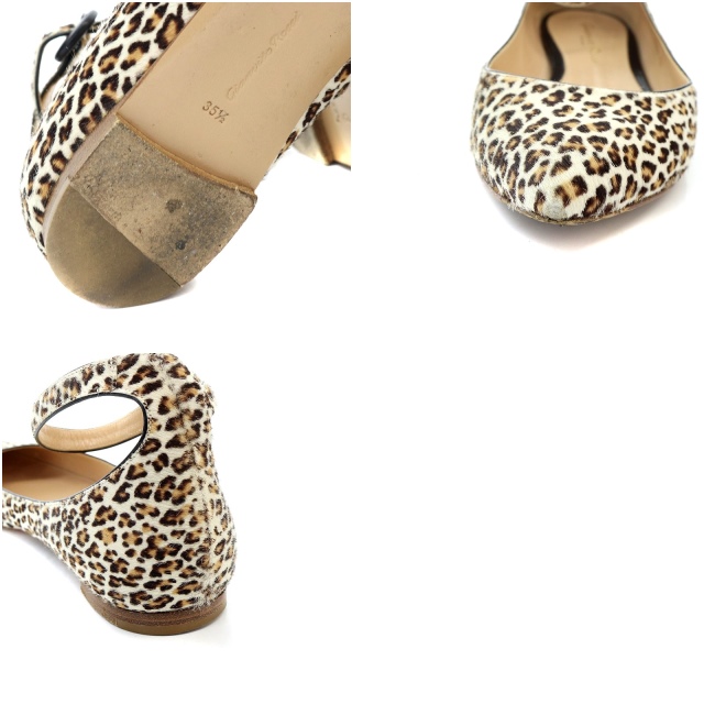 ジャンヴィトロッシ Gianvito Rossi フラットシューズ パンプス ハラコ 