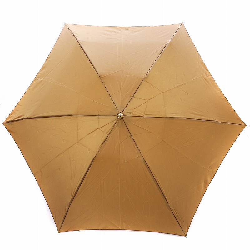 CELINE セリーヌ 大味 晴雨兼用 長傘 C マカダム トリオンフ 金具