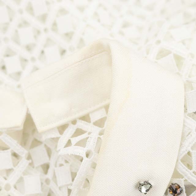 カラー kolor ビジューカラーカットワークレースワンピース ロング  