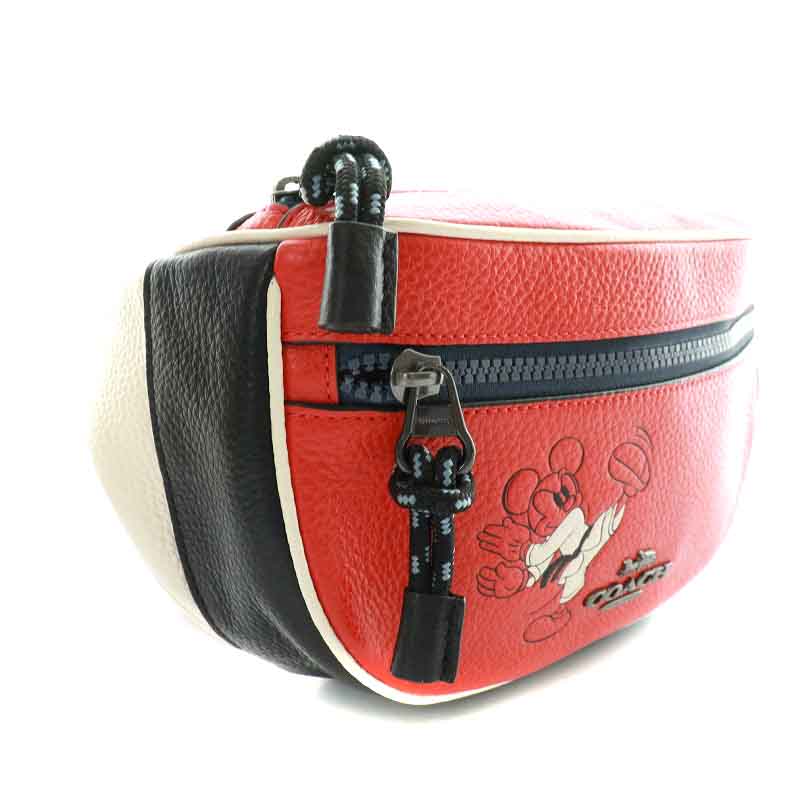 コーチ COACH Disney ミッキーマウス 空手 ボディバッグ ウエスト 