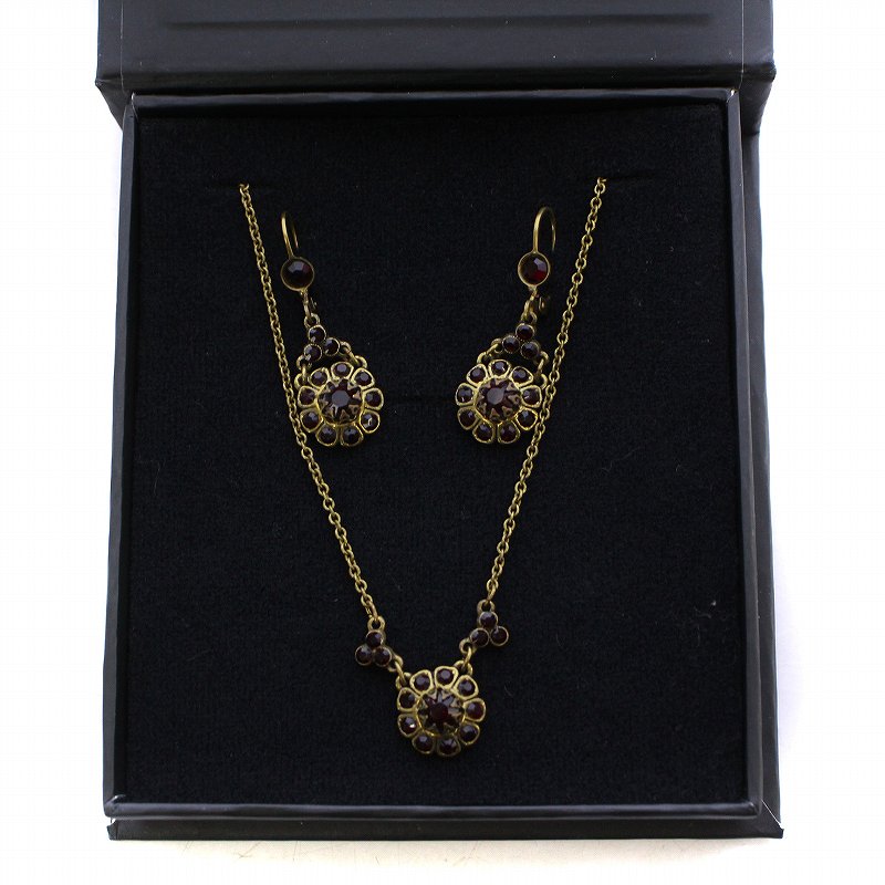 ミハエルネグリン Michal Negrin ネックレス ピアス 両耳用 セット 花 