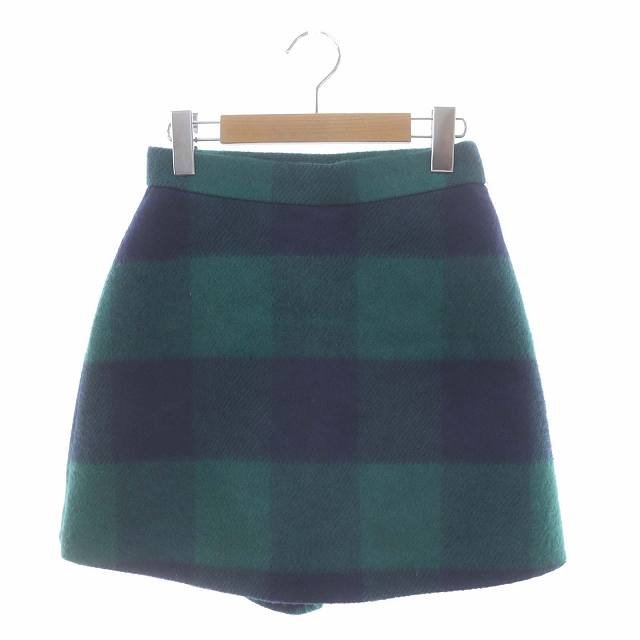 sheller ブロックチェックウールキュロット sheller ブロックチェックウールキュロット