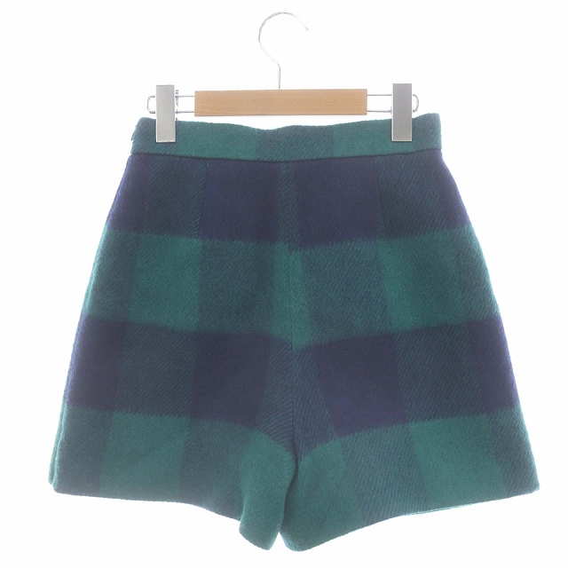 シェリエ shéller ブロックチェックウールキュロット スカパン  