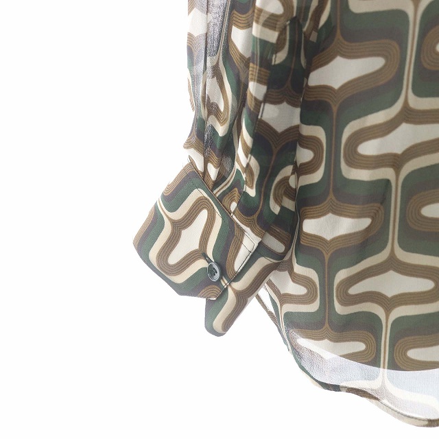 CELINE シルクシフォン 長袖ブラウス